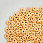 Alloy Donut Spacer Beads 5mm Baking Painted Solid Color 30pcs 18