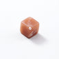 Ink Blooming Square Acrylic Beads 10mm Inclined Hole 100pcs 8