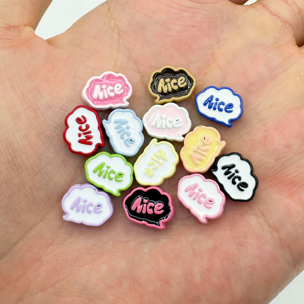 Frame Metal Beads 9x12mm Baking Painted Enamel Alloy 10pcs 3
