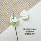 Baking Painted Watermelon and Cake Metal Beads 16mm Colorful 10pcs 14