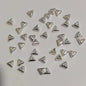 Tiny Triangular Acrylic Beads 4mm Silvery Spacer CCB Plastic 1000pcs