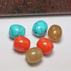 Imitation Turquoise Chunky Bucket Resin Beads 14mm Mixed Colors 40pcs 3