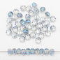 Glass Faceted Spacer Beads 8mm Plating Metallic Color 60pcs 21