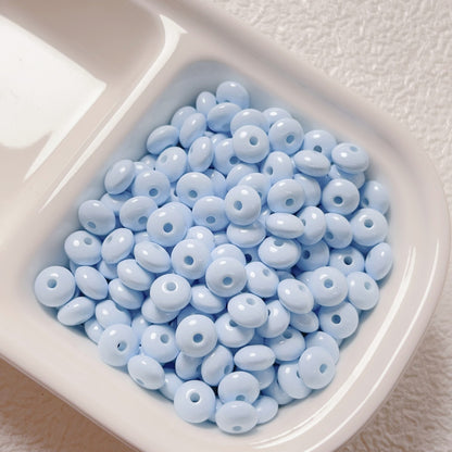 Acrylic Spacer Beads 8mm Colorful Baking Painted 30pcs 11