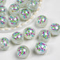 Luminous Fireworks Pattern Resin Beads 15mm Round 10pcs 13
