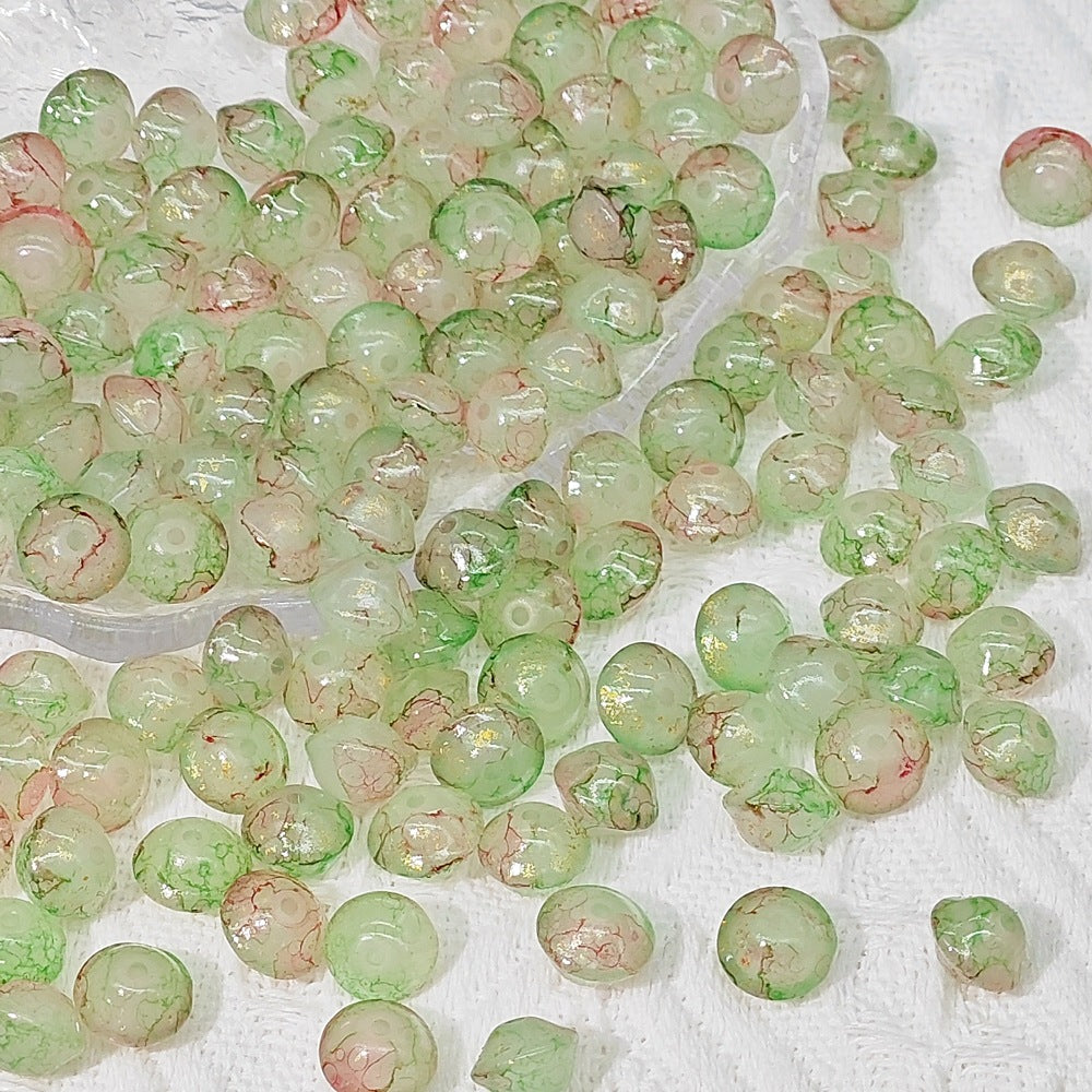 Glass Flying Saucer Spacer Beads 10mm Antique Finish 100pcs 3