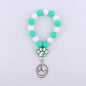 Silicone Dog Claw Bead Wristlet Keychain Pet Lover Charm 12