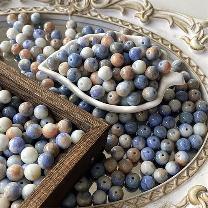 Crackle Round Glass Beads 10mm Imitation Porcelain Pastel Colors 120pcs 16