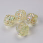 Transparent UV Plating Rose Acrylic Beads 20mm Shaped 50pcs 9