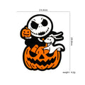 Silicone Focal Beads Halloween Pumpkin Skull Holding Mini Pumpkin 20pcs 2
