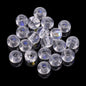 Electroplated Glass Beads 8 10mm Large Hole Rainbow Finish 50pcs 13
