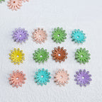 Acrylic Flower Spacer Beads 23mm Rhinestone Encrusted 100pcs 3