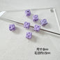Square Metal Beads 8mm Baking Painted Cheese Cube Alloy 20pcs 8