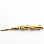 Brass Bamboo Tube Metal Beads 2-6mm Smooth Polished 100pcs 3