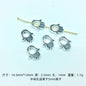 Hamsa Evil Eye Metal Beads Spiritual Silver Black Alloy 100pcs 8