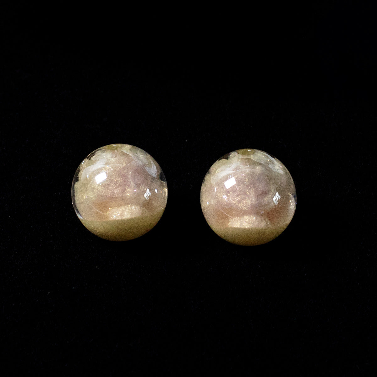 Clear Nine-Tailed Fox Resin Beads 16mm Round Mixed Colors 10pcs 9