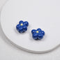 Hand Painted Irregular Flower Acrylic Beads 16mm Enamel Finish 50pcs 15