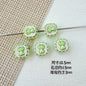 Star Shaped Metal Beads Adorable Painted Animals Glossy Alloy 10pcs 18