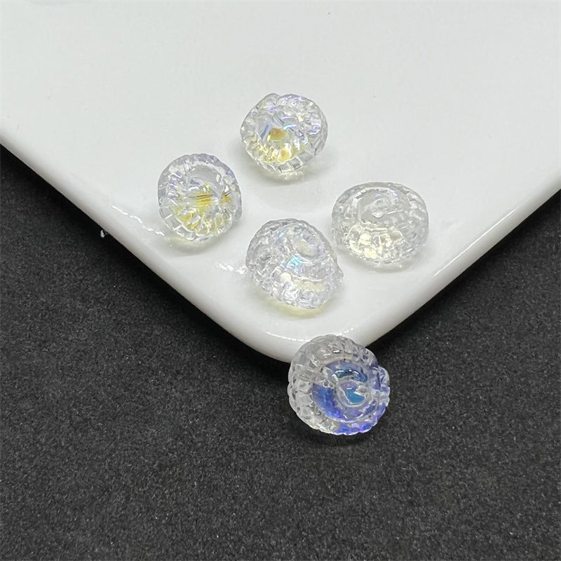 Czech Glass Beads Conch 14mm Translucent Pastel Mixed 100pcs 6