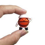 Silicone 3D Focal Beads Sports Football Basketball Characters Dynamic Poses 20pcs 4