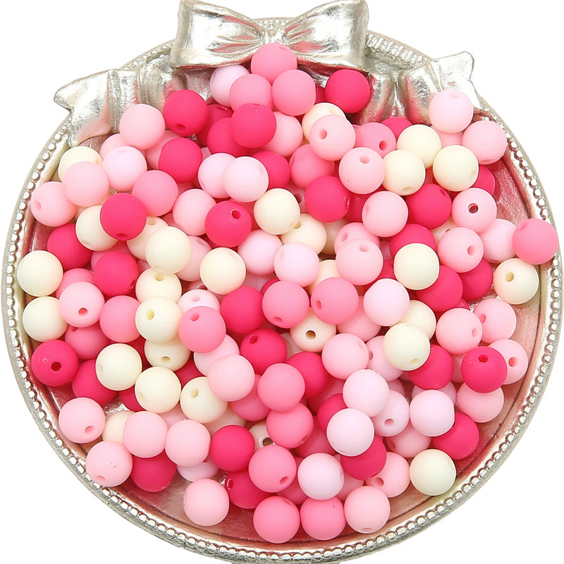 Opaque Acrylic Beads 8mm Pastel Matte Colors 60pcs 7