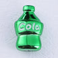 Plating Cola Bottle Acrylic Beads 19-30mm Metal Colored 20pcs 13