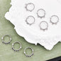 Bubble Ring Metal Bead Frames 17mm With Three Hanging Holes 40pcs 4
