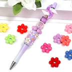 Acrylic Flower Spacer Beads 22mm Baking Painted Plum Blossom 200pcs 2