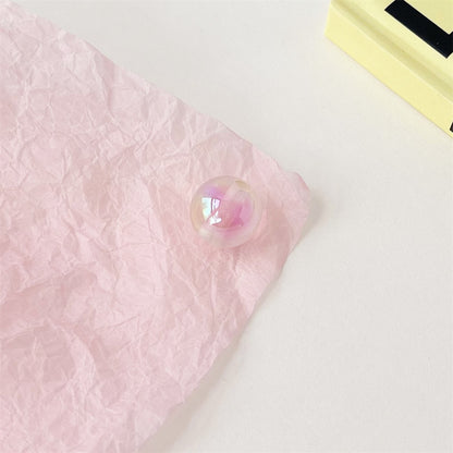 Glow Round Acrylic Beads 15mm Two-Tone Plated Luminous 100pcs 8