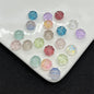 Czech Glass Beads Flower 12mm Transparent Pastel Mixed Colors 100pcs