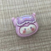 Glossy Sanrio Character Resin Beads Eye Patch Design 10pcs 12