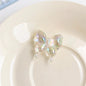 Transparent Plating Butterfly Acrylic Beads 29mm 50pcs 9