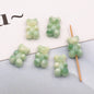 Marble Texture Bear Acrylic Beads 19mm Gradient Mixed 20pcs 9