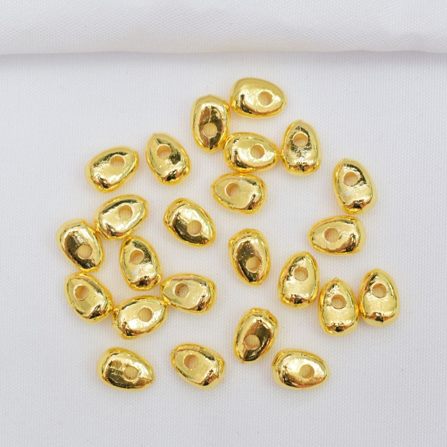 Alloy Irregular Spacer Beads 8mm Tibetan Style 50pcs 5