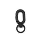 Rubberized Morandi Color Zinc Alloy Swivel Buckle Keychain Clasps 20pcs 5