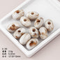 Marble Texture Oval Resin Beads 20mm Glossy Mixed Colors 20pcs 10