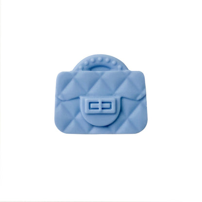 Handbag Silicone Beads Quilted Mini Purse Solid Colors 10pcs 19