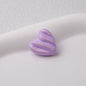 Wavy Stripe Heart Acrylic Beads 19mm Colorful Mixed 20pcs 8