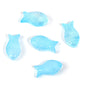 Small Fish Glass Beads 15mm Gradient Color Textured Finish 100pcs 7