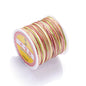 Nylon Rainbow Variegated Beading Thread 0.8mm Diameter 60m Spool 20