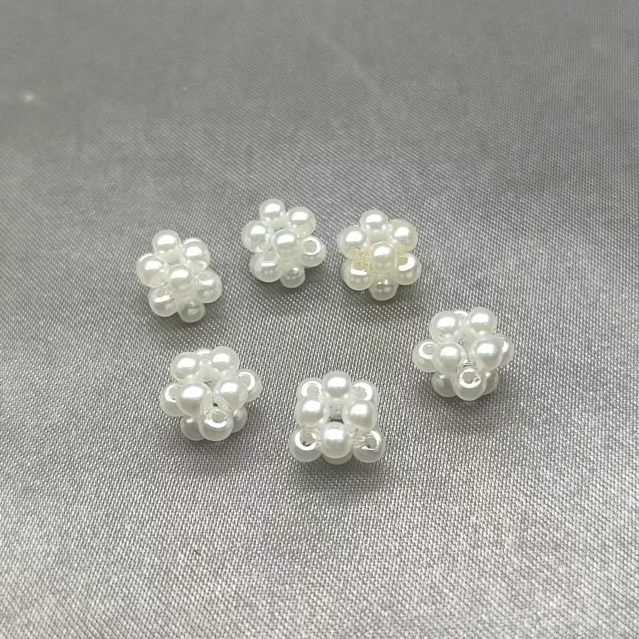 Imitation Pearl Geometry Acrylic Beads 8-15mm ABS Plastic 30pcs 9