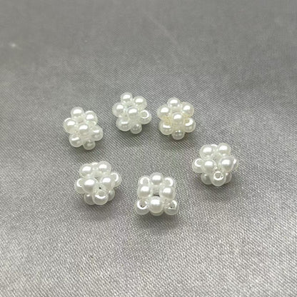 Imitation Pearl Geometry Acrylic Beads 8-15mm ABS Plastic 30pcs 9