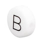12mm Silicone Letter Beads Flat Round Alphabet Options 20pcs 6