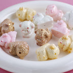 Plating Lovely Furry Puppy Resin Beads 24mm Glossy Pastel Colors 10pcs 3