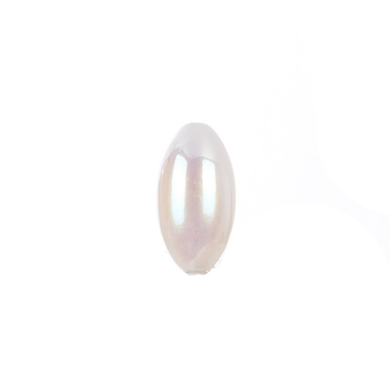 Imitation Pearl Oval Acrylic Beads 8-14mm ABS Plastic 100pcs 6