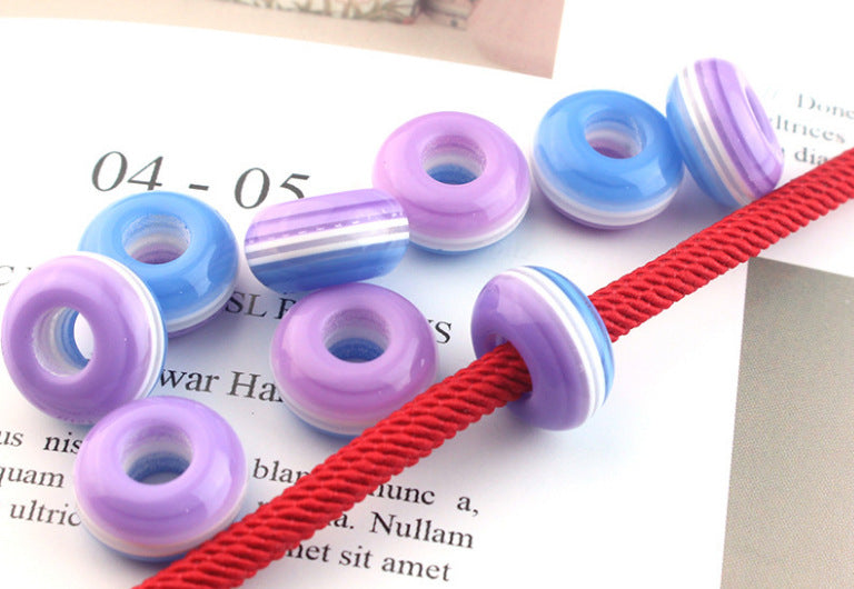 Resin Donut Spacer Beads 14mm Colorful 500pcs 17