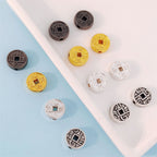 Flat Metal Beads 10mm Vintage Copper Coin with Square Hole 100pcs
