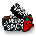 Silicone Focal Beads Chaotian Pepper NEURO SPICY Text Side Profile 20pcs 3