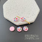 Baking Painted Series Metal Beads Colorful Glossy Alloy 20pcs 25