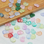 Czech Glass Beads Fox 18mm Translucent Pastel Colors 25pcs 4